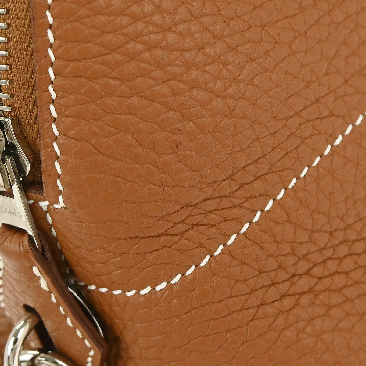Hermes Gold Taurillon Clemence Bolide 31 2way Shoulder Handbag - Image 11