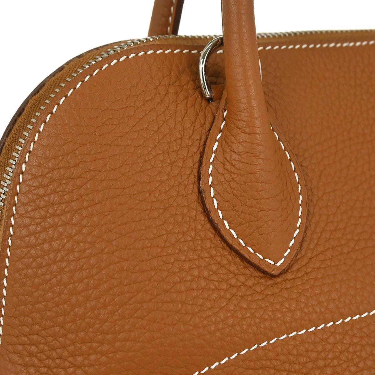 Hermes Gold Taurillon Clemence Bolide 31 2way Shoulder Handbag - Image 7