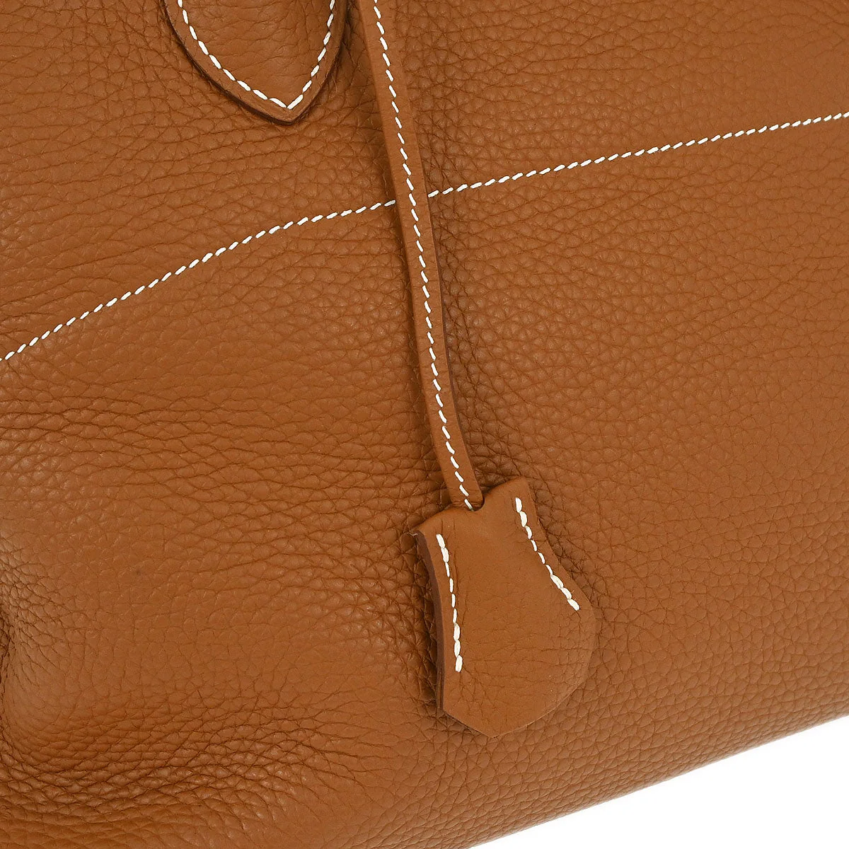 Hermes Gold Taurillon Clemence Bolide 31 2way Shoulder Handbag - Image 8