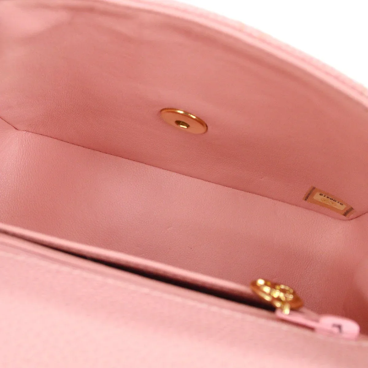 CHANEL * 2004-2005 Classic Square Mini Pink Caviar - Image 9