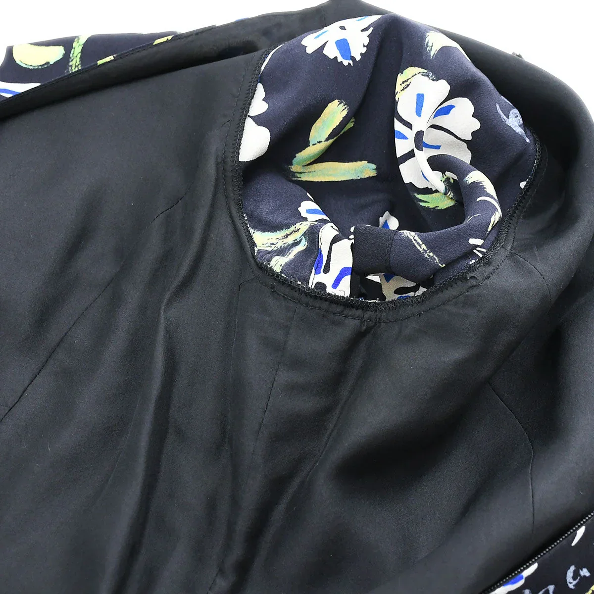 Chanel 1997 Spring floral-print draped silk dress #42 - Image 10