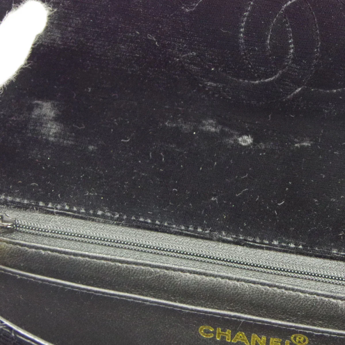 Chanel * 1994 Classic Flap Handbag Set Velvet - Image 5