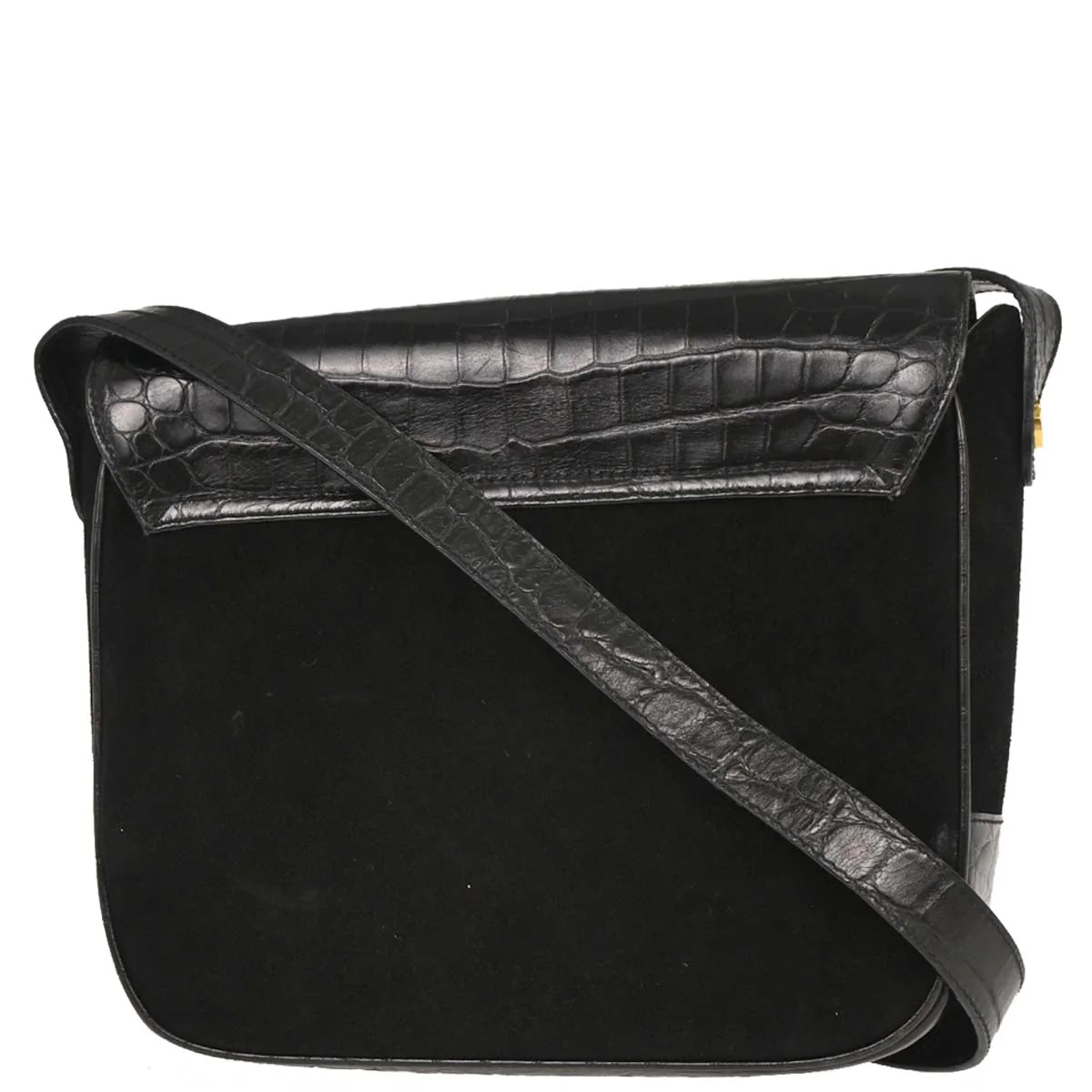 Salvatore Ferragamo Black Gancini Shoulder Bag - Image 2