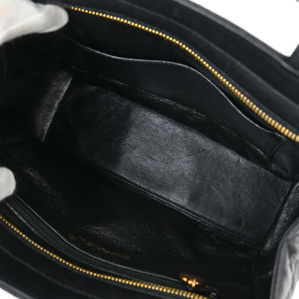 Chanel Black Lambskin Handbag - Image 7