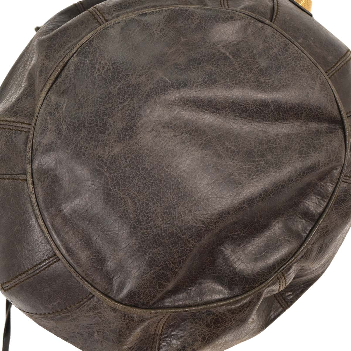 Balenciaga Brown Classic Mini Pompon 2way Shoulder Handbag - Image 5