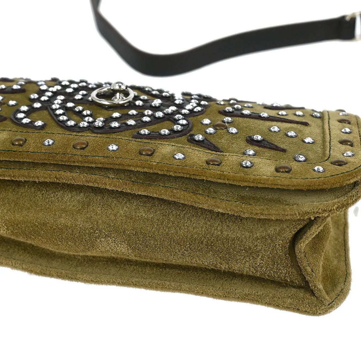 Loewe Brown Suede Shoulder Bag - Image 4
