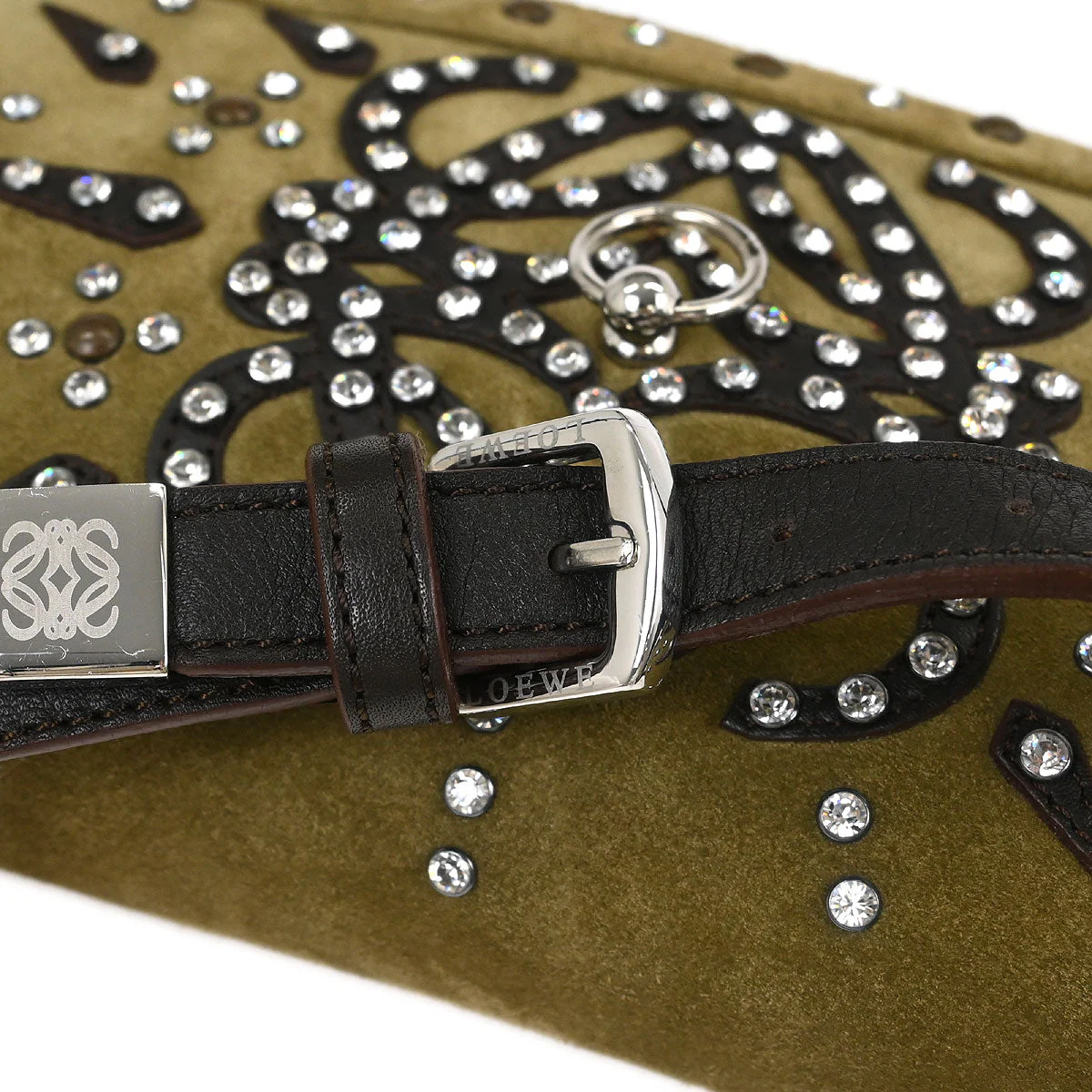Loewe Brown Suede Shoulder Bag - Image 7