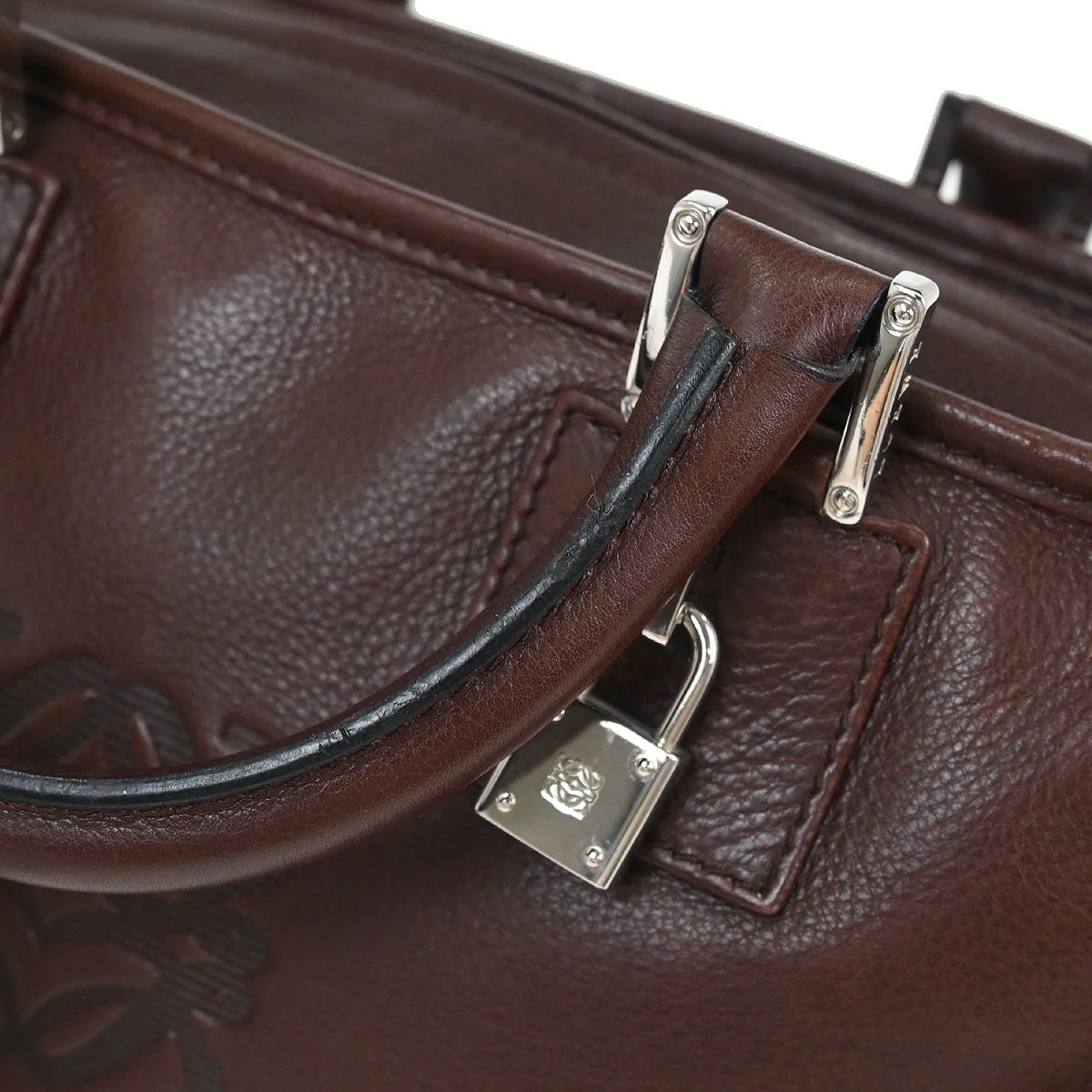 Loewe Brown Amazona 28 Handbag - Image 6