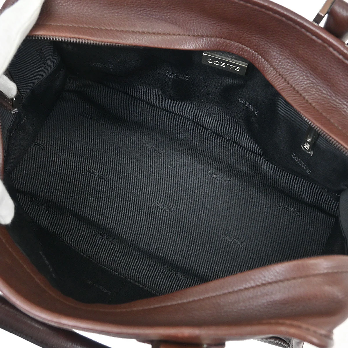 Loewe Brown Amazona 28 Handbag - Image 8