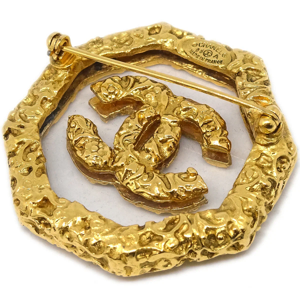 Chanel Brooch Pin Gold 93A - Image 3