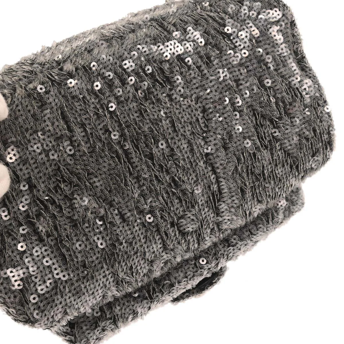 Chanel 2018 Gray Sequins Waterfall Backpack - Image 4