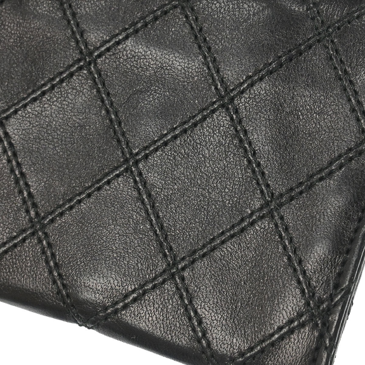 Chanel Black Lambskin Bicolore Wallet Coin Purse - Image 4