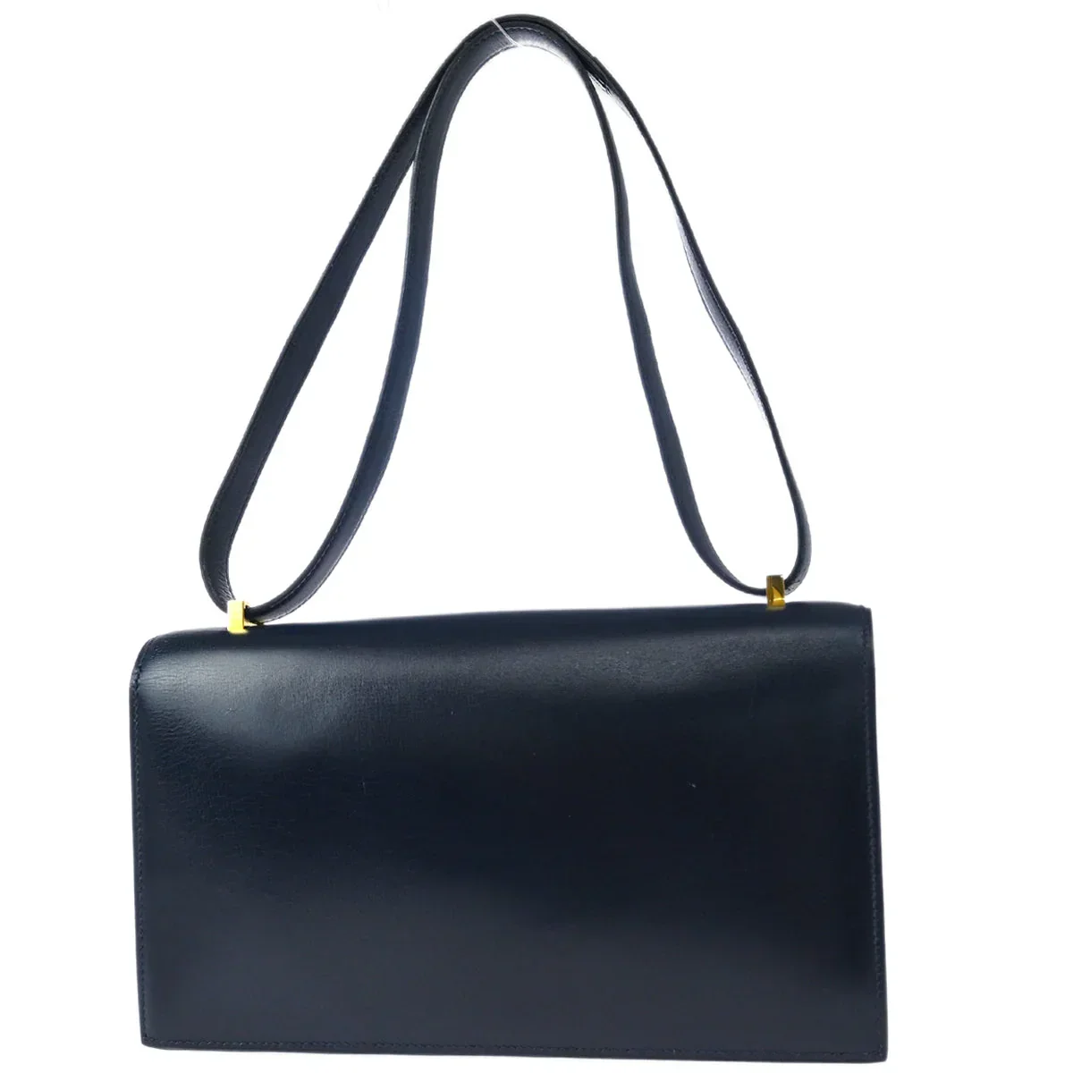Hermes Blue Indigo Box Calf Olympie Shoulder Bag - Image 2