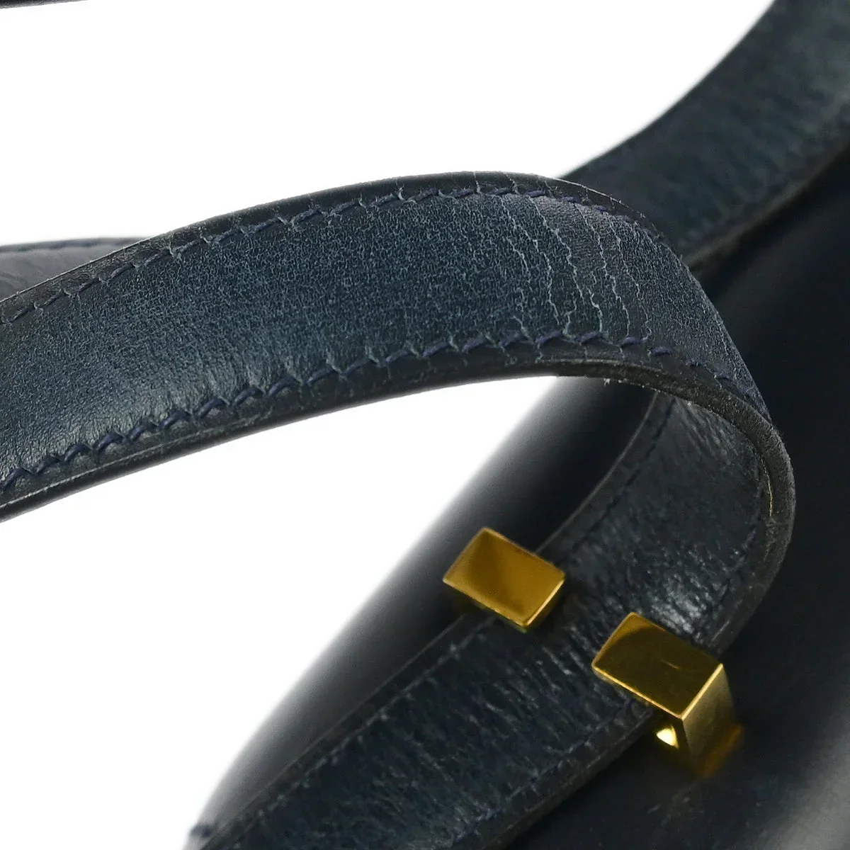 Hermes Blue Indigo Box Calf Olympie Shoulder Bag - Image 5