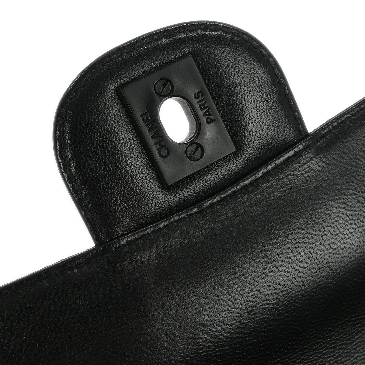 Chanel 2001-2003 Black Jacquard Nylon Travel Line Medium Classic Single Flap - Image 7