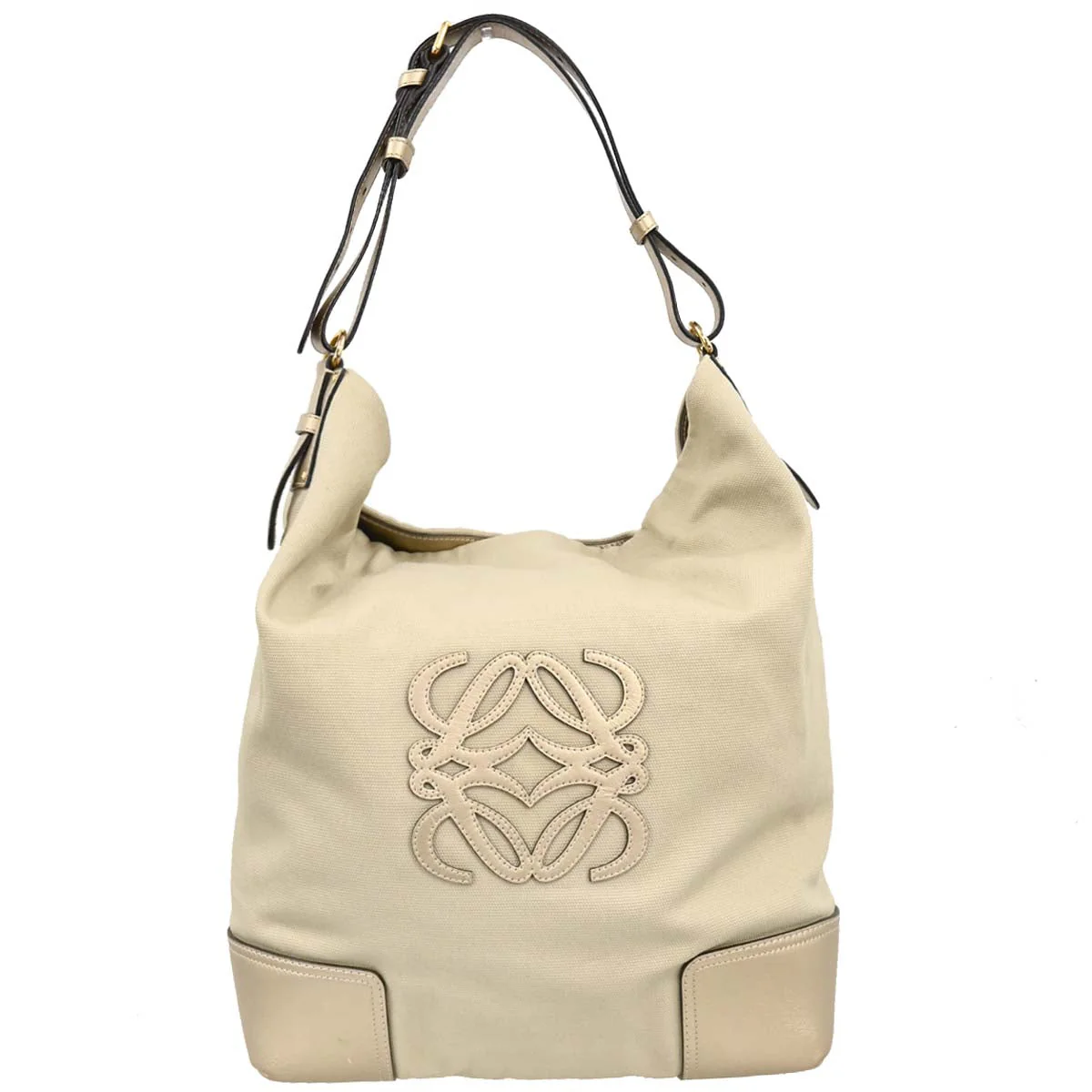 Loewe 2007 Beige Hobo Shoulder Bag