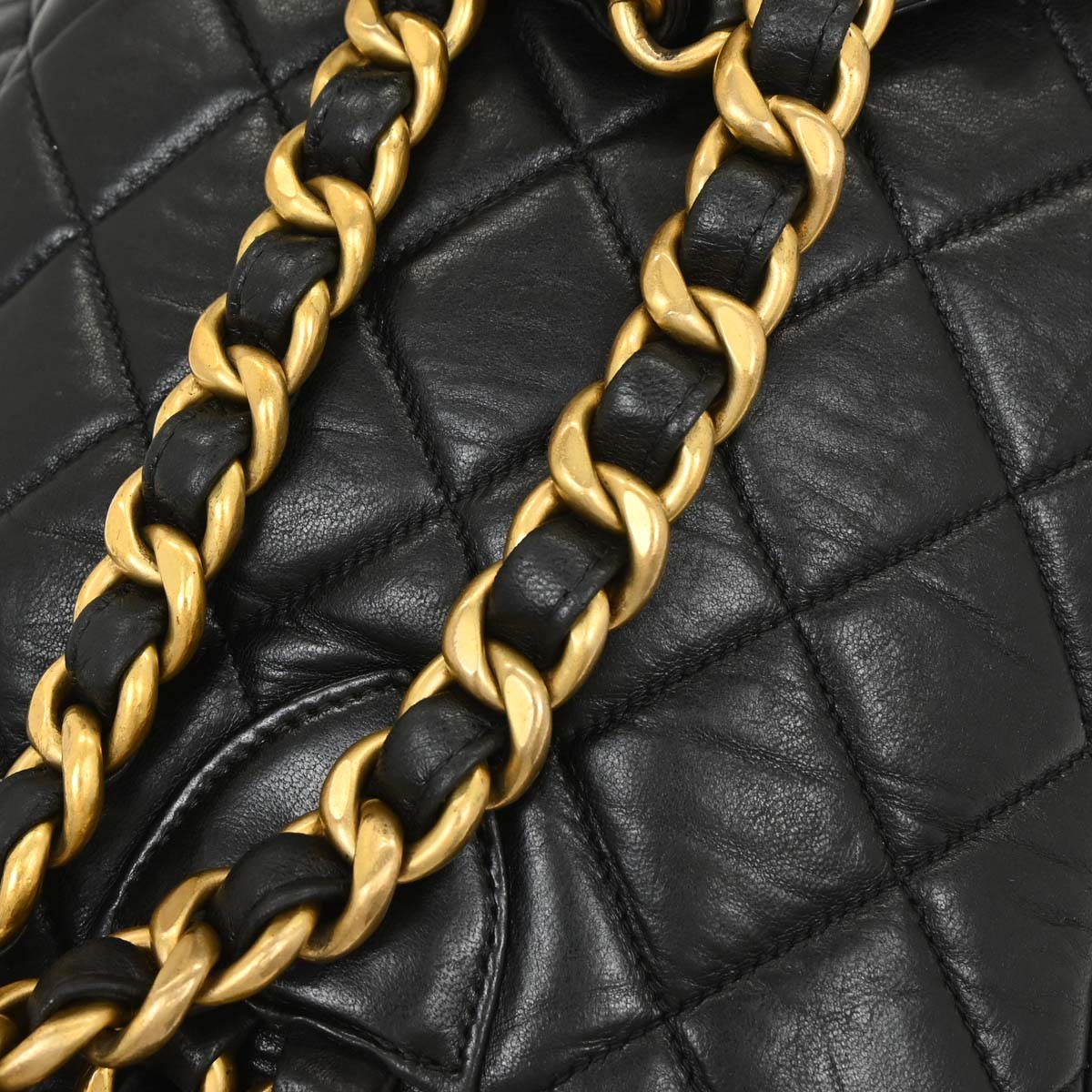 Chanel Black Lambskin Large Duma Backpack - Image 3