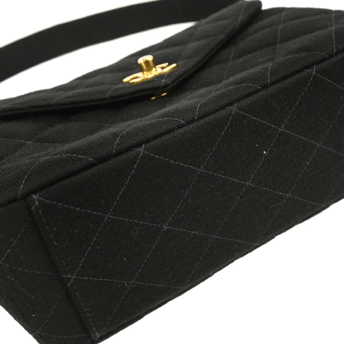 Chanel 1997-1999 Black Cotton Handbag - Image 3
