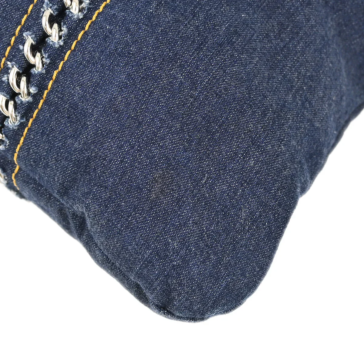 Chanel 2005-2006 Blue Denim Luxury Line Tote Handbag - Image 3